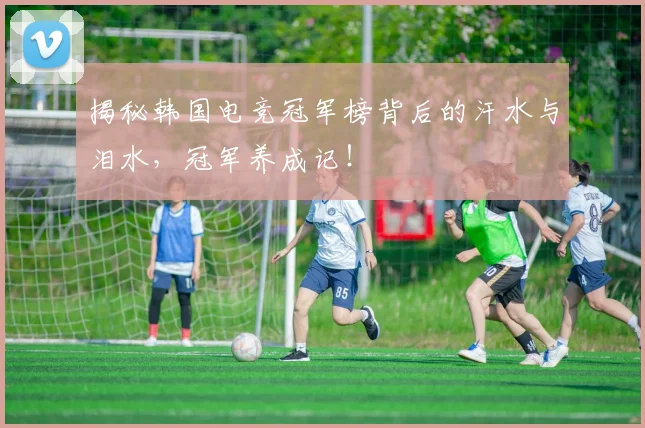 揭秘韩国电竞冠军榜背后的汗水与泪水,冠军养成记!